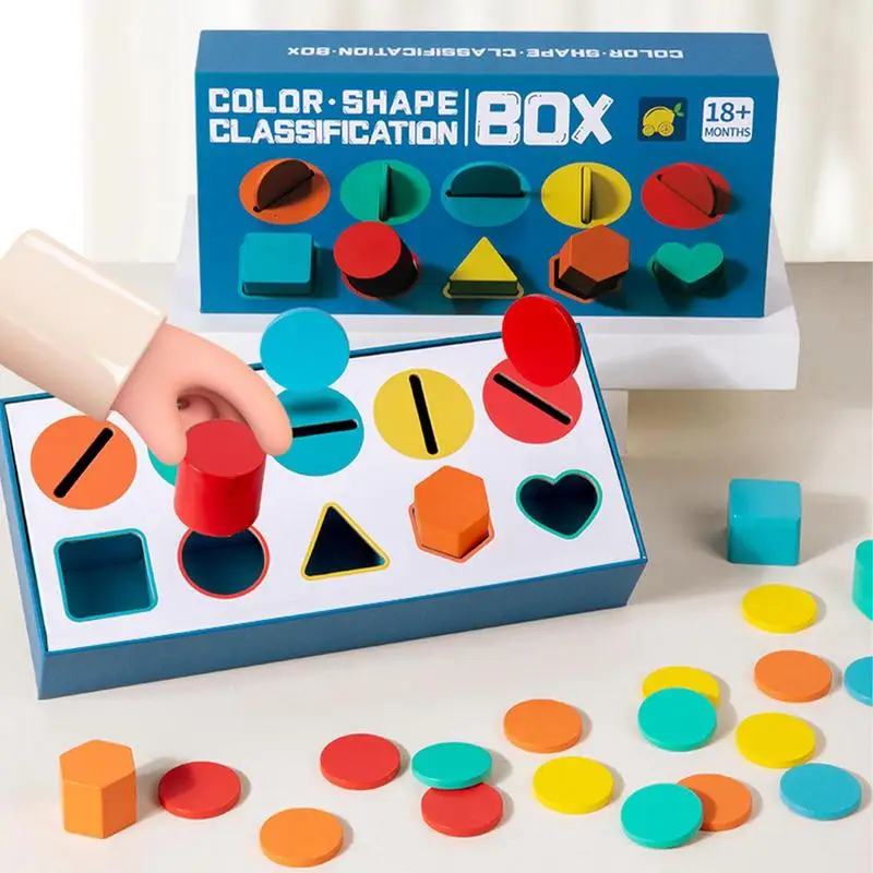 Giochi di abbinamento per bambini 3-5 giocattoli selezionatori di forme in legno giocattoli di smistamento blocchi di abbinamento educativi giocattoli sensoriali di ordinamento dei colori per