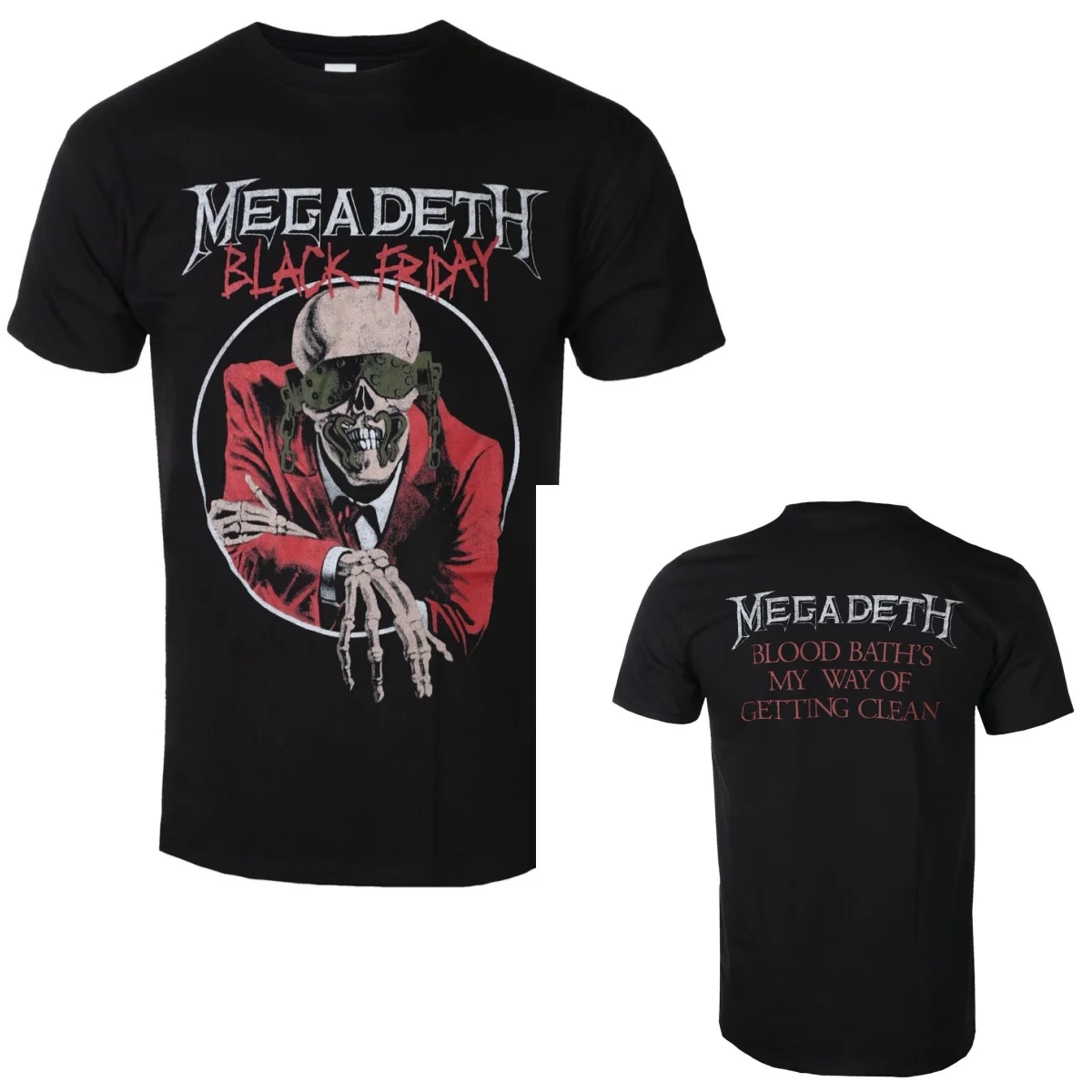 Sommer 2026 Megadeth Grafik-Baumwoll-Band-T-Shirt Unisex Sommer Kurzarm Mode-Marke Tee Luxus Lässige Vintage-T-Shirts – Detail 4