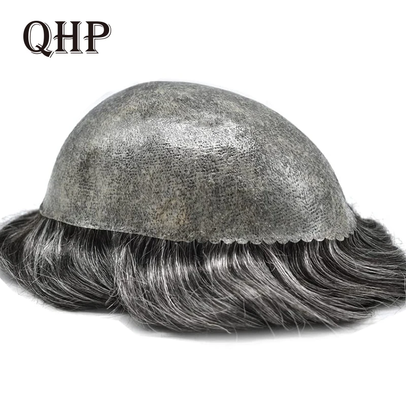 Men's Capillary Prosthesis Skin With Knot Toupee Invisible Wig Man Human Male Hair Prosthesis Natural Hair Replacement System