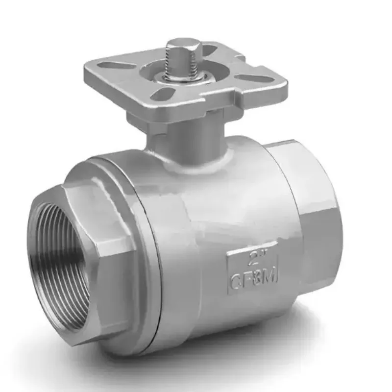 Two-piece High-platform Pneumatic Ball Valve, 304 Stainless Steel Pneumatic Valve, Internal Thread Two-piece Ball