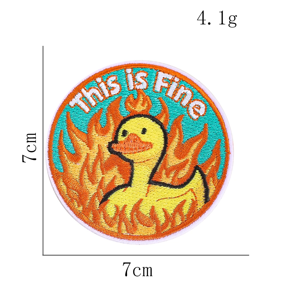 Trendige Aufbügel-Stickereien mit Flammenmuster, modische Deko-Patches für Jeans, Jacken, Rucksäcke, tägliche Verzierung – Detail 4