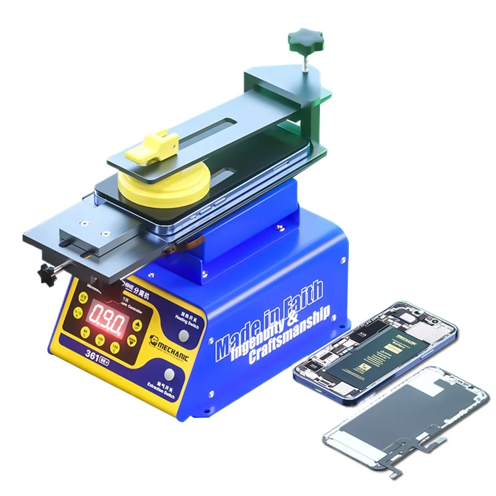 ميكانيكي 361 SE + آلة فصل شاشة LCD متعددة الوظائف منصة تسخين تلقائية لإصلاح الهاتف أداة إزالة الإطار الزجاجي