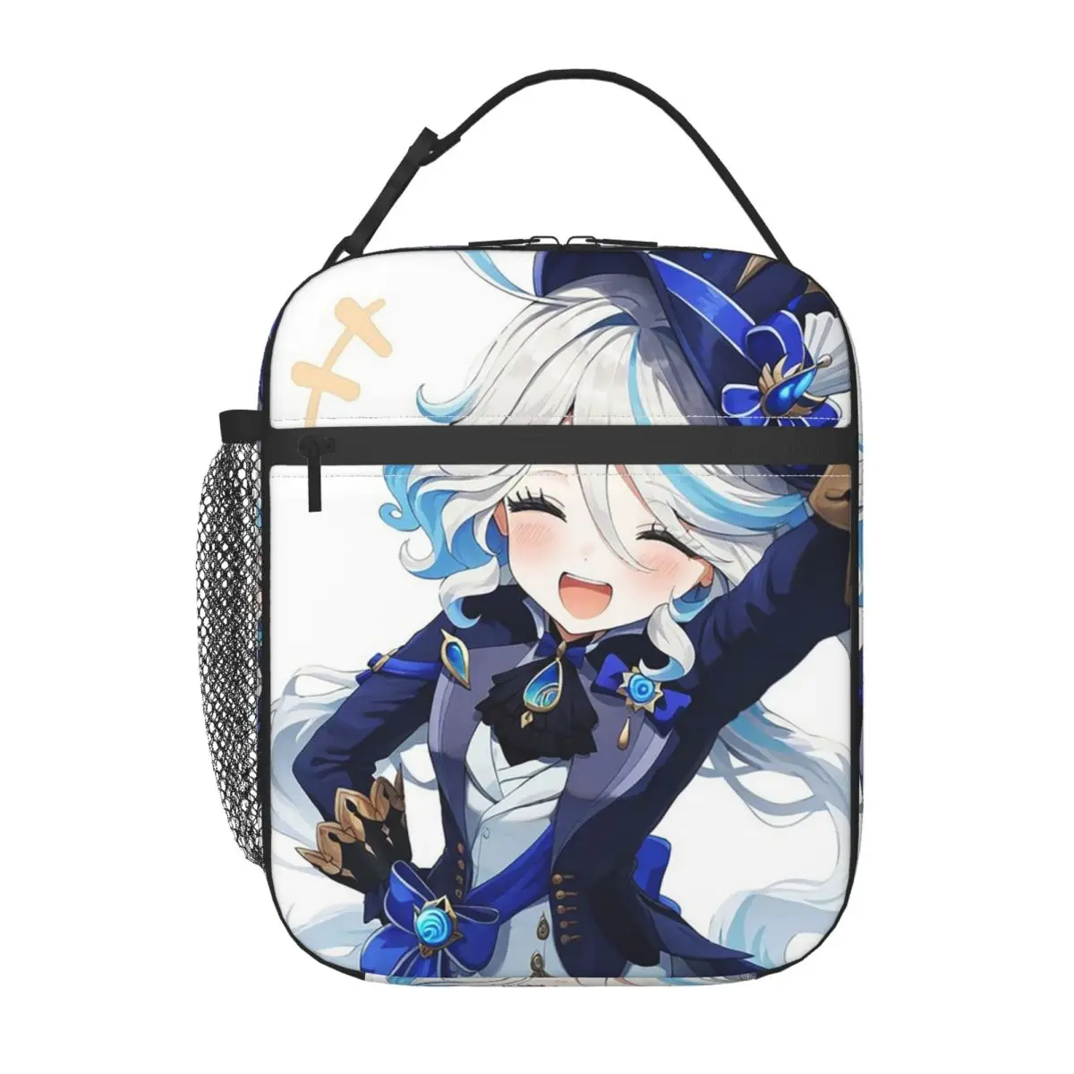 

Термосумка для обедов Furina Genshin Impact для женщин и детей, портативная термосумка для еды, термосумка-тоут