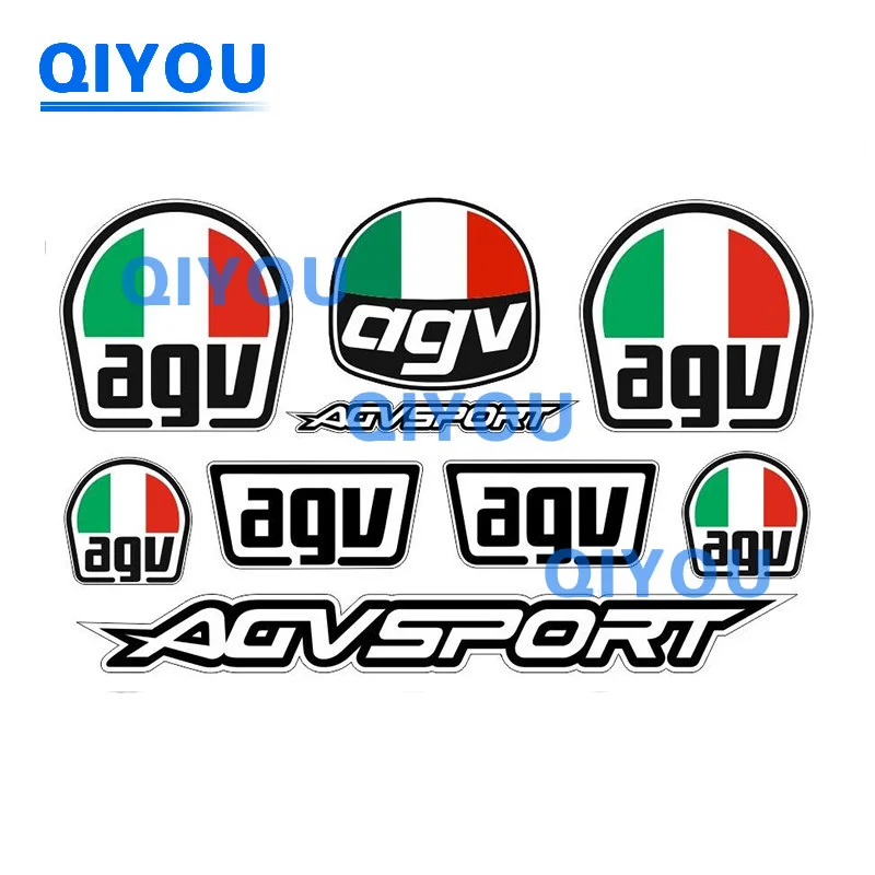 AGV 헬멧 PVC 데칼 세트, 자동차 스티커, 비닐 그래픽 접착 키트, 라미네이트 오토바이 노트북