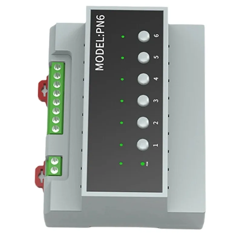 Tuya Smart Zigbee 6CH Relay Switch Module Remote Control Appliance Control Module Supports 3-Way Motor Control