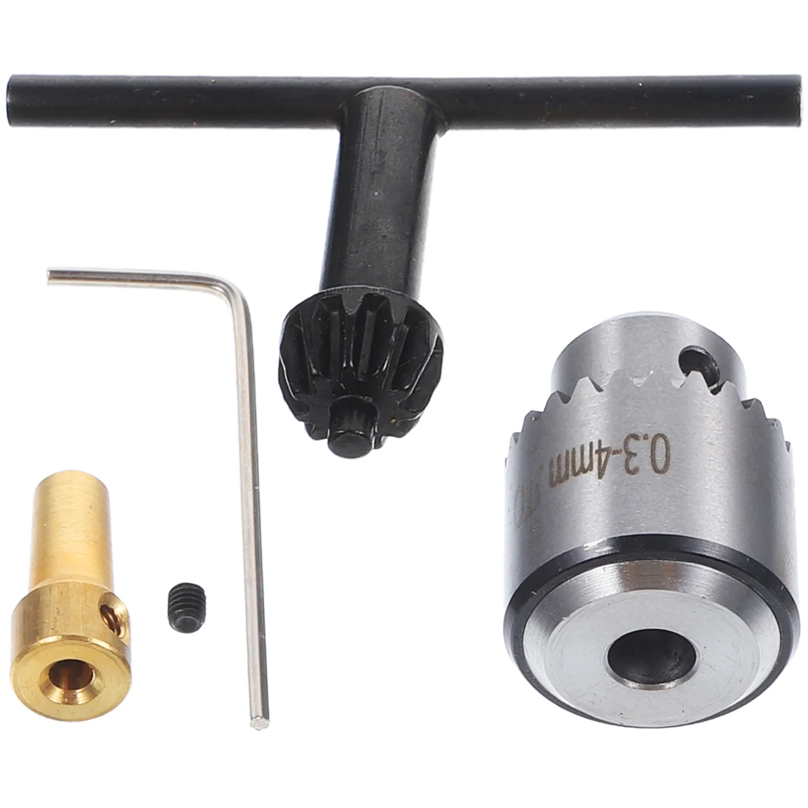 

4pcs Mini Drill Chuck 0.3-4Mm Taper Mounted Metal Chuck Key Set For Lathe Electric Drill Milling Machine Waterproof Corrosion