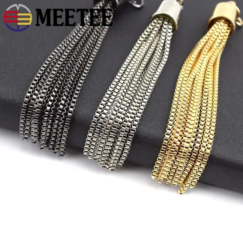 2/5/10Pcs Metal Tassels Pendant Handbag Strap Keychain Decor Tassel Cap Screw Cords Lock Stopper Buckle DIY Hardware Accessories