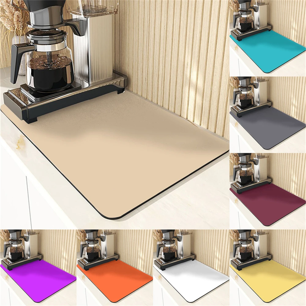 

Simplicity Style Kitchen Absorbent Drying Mat For Kitchen Table Decoration & Accessories Color Pattern Tables Mats Customizable