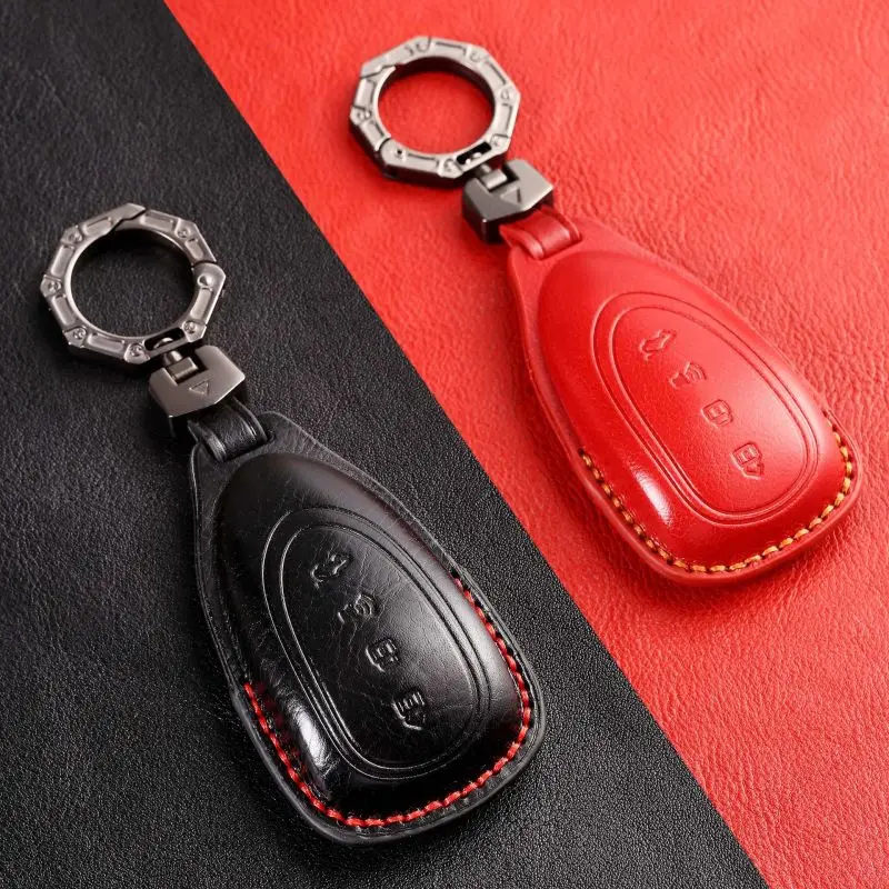 

Кожаный чехол для ключей для WEY DHT-PHEV MPV 2022, Специальный защитный комплект для ключей, аксессуары для украшения