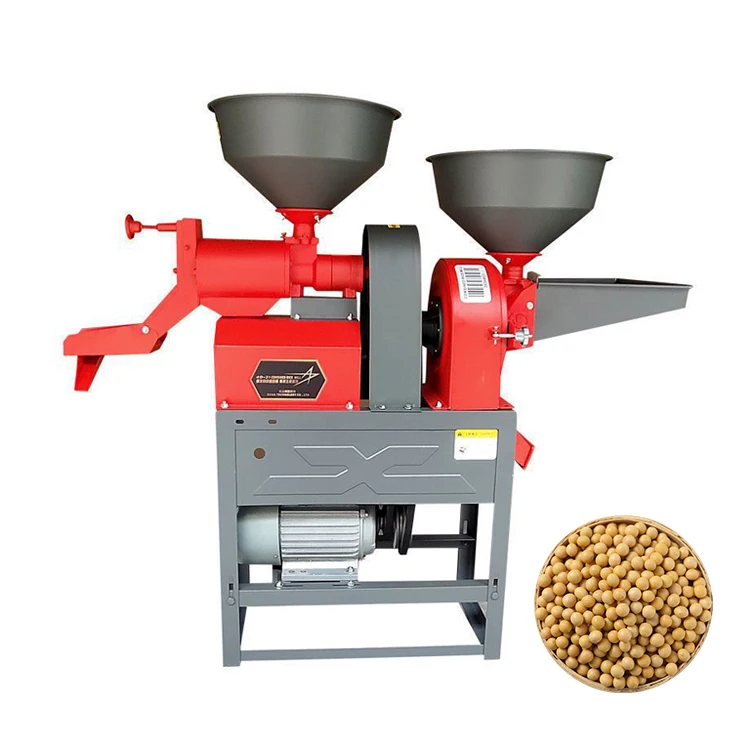 Vibratory Screen Combined Miller Rice Huller Millet Mill Coffee Bean Hulling Machine