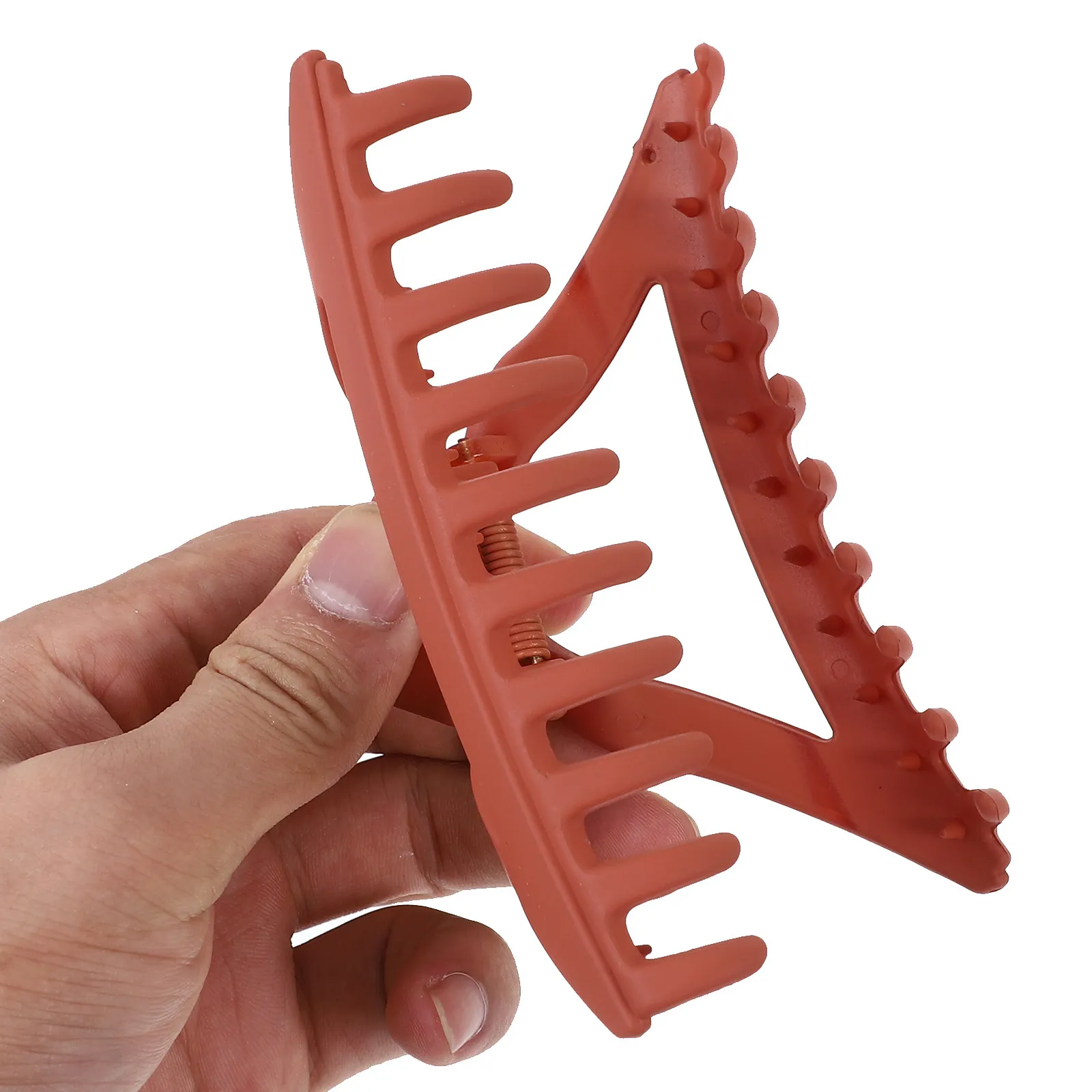 

Набор из 8 больших треугольных заколок-крабов для волос в форме акулы, декоративные зажимы для укладки и разделения прядей для женщин