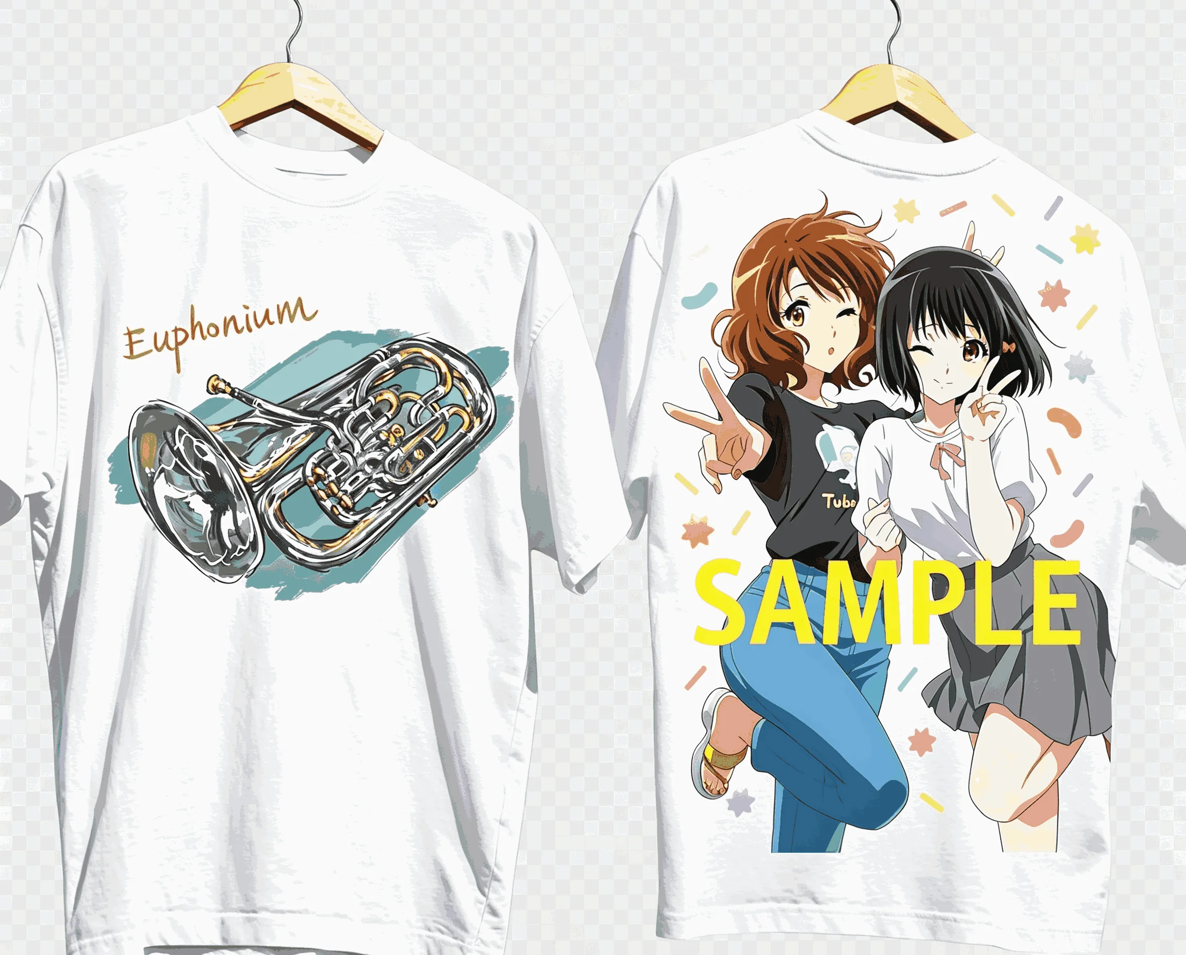 Sound! Euphonium Unisex Casual Fashion T-shirt High Street Oversized Unisex T-shirt Streetwear Trendy Cotton high quality soft