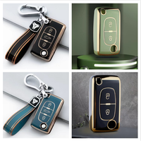 New TPU Remote Car Key Case for Peugeot 107 207 307 307S 308 407 607 for Citroen C2 C3 C4 C5 C6 C8 Accessories