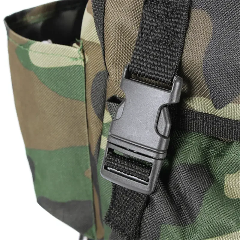 Camouflage Oxford Cloth Fishing Chair Foldable Backpack with Metal Tube Large Capacity Portable Stool Outdoor Camping Equipment