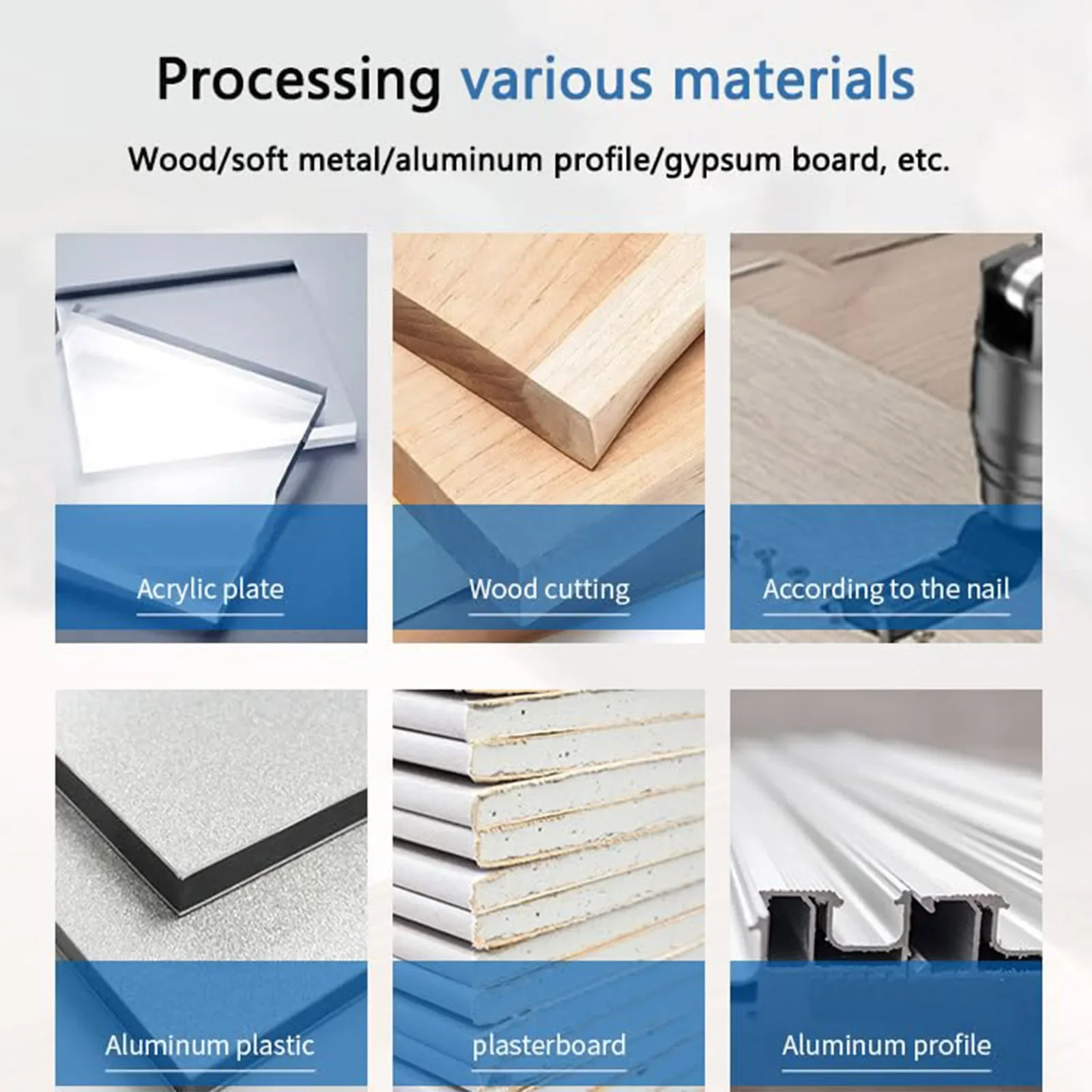 6 قطع من شفرات المنشار الاهتزازية - فولاذ عالي الكربون، شفرات قياسية متعددة الأدوات، شفرات متأرجحة، قواطع أدوات كهربائية للبلاستيك والخشب