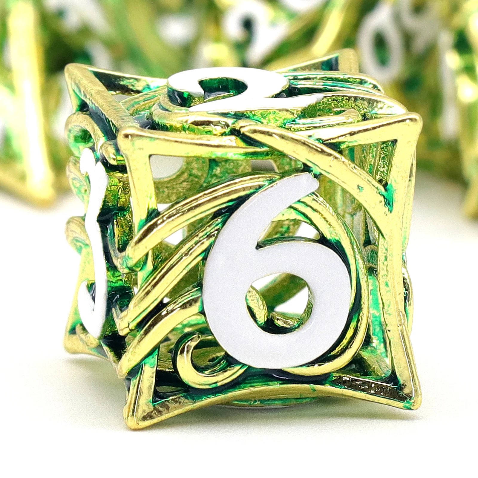 1PC Random Metal Dice Polyhedral Dice for Role-Play Game D&D Bar Pub Party RPG Board Game