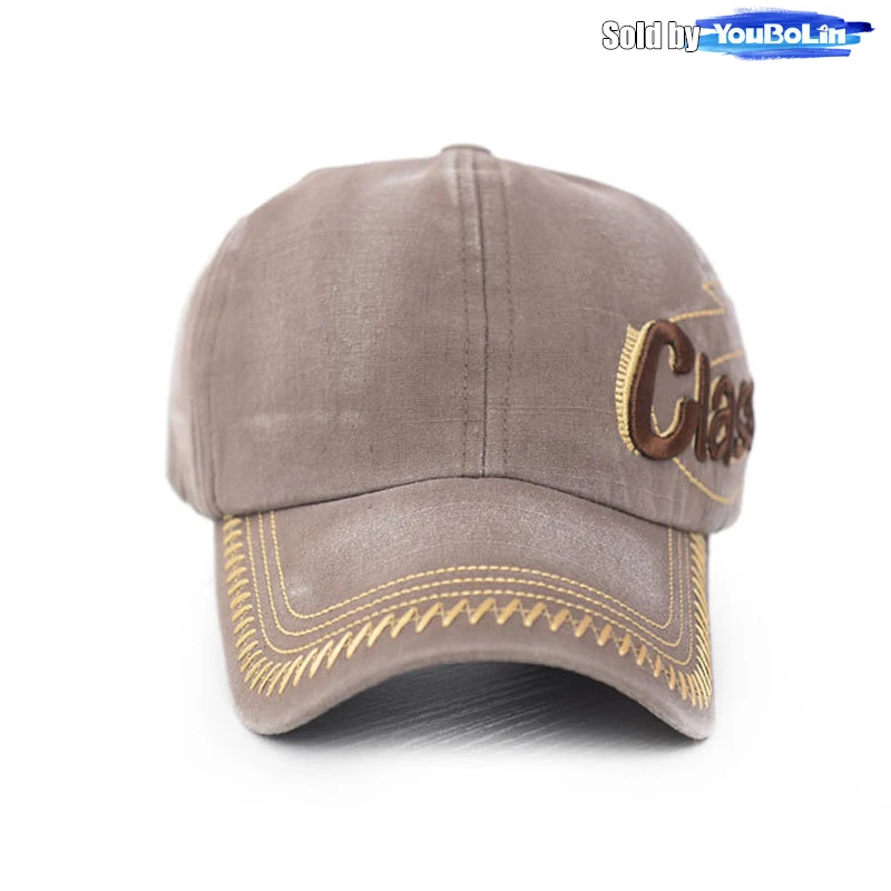 Baseballkappe im Koreanischen Stil Trendige Neue Frühlings-Dad-Cap Gewaschene Distressed-Mütze Retro-Buchstaben 3D-Bestickte Sonnenkappe – Detail 4
