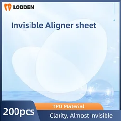 LODDEN dental orthodontic lenses, 200-piece pack, invisible aligners, TPU material, orthodontic restorative aligners, retainers
