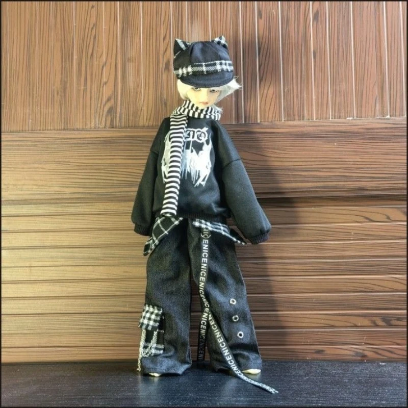 

1/3 1/4 1/6 Doll's Clothes for 60/45/30cm Bjd Doll Long Sleeves Pants Dress Up Clothing Play House Doll Accessories, No Doll