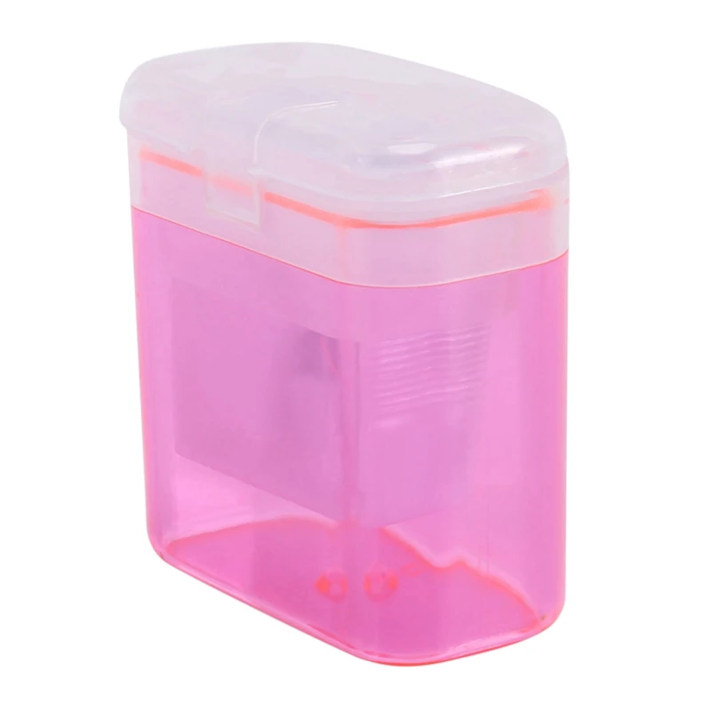 48PCS 4 Color Pencil Sharpener Transparent Cute Pupil Pencil Sharpener Manual Pencil Sharpener