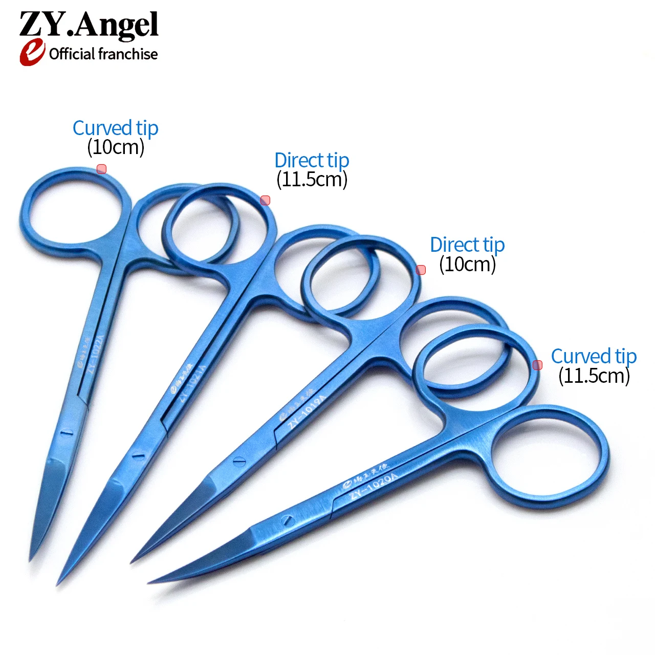 Nożyczki chirurgiczne dentystyczne ze stali nierdzewnej, proste i zakrzywione, kleszcze, narzędzia medyczne, instrument chirurgiczny do stomatologii.