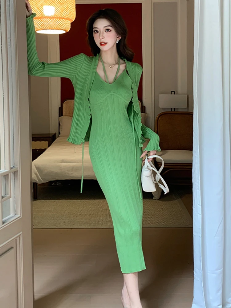 early-autumn-new-vintage-knitted-set-women's-v-ne-hanging-ne-strap-dr-cardigan-two-piece-set-french-retro-sle