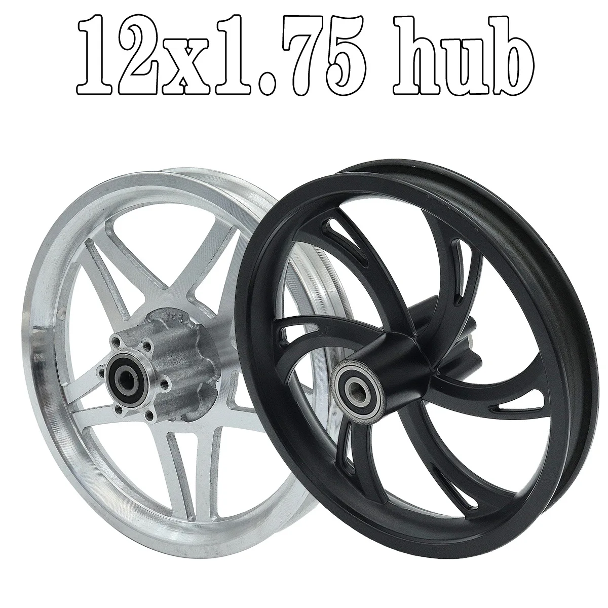 12 1/2 x 2 1/4 tire disc brake front wheel hub with peacock flower tire suitable for electric scooter folding electric bicycle