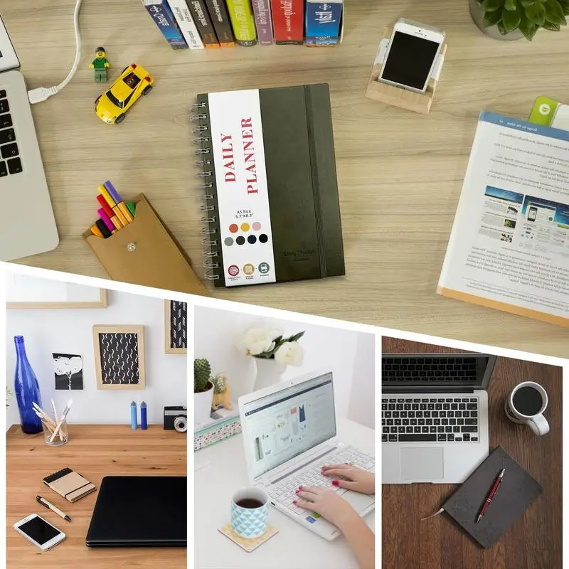 غلاف صلب مجلة اللياقة البدنية ، للقيام دفتر الملاحظات ، دفتر تجريب اليومي ، للقيام مخطط قائمة ، اللوازم المدرسية ، A5 مخطط العمل اليومي