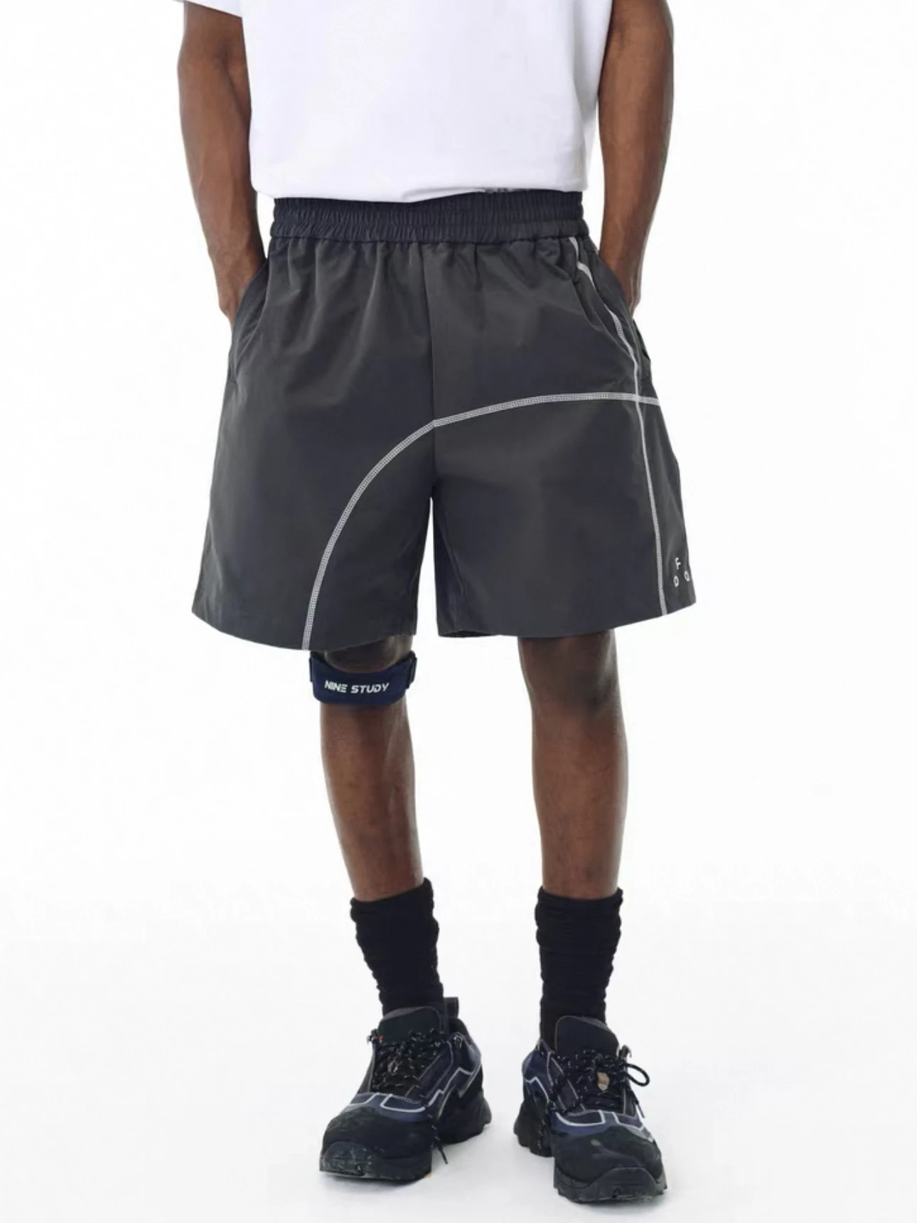 

Легкие кроссовки Qui Dry для тренировок на открытом воздухе, мужские летние универсальные повседневные спортивные кроссовки под коленями, прямые ноги