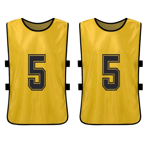 6 uds. Pinnies de fútbol para chico, camisetas de fútbol de secado rápido, deportes juveniles, Scrimmage, equipo de baloncesto, entrenamiento, Baberos numerados, práctica S