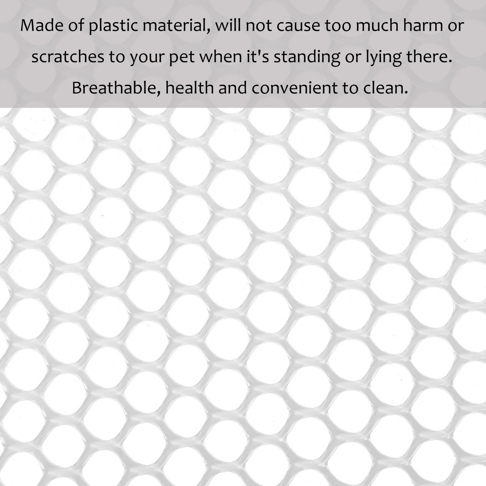 

Kisangel 3pcs Dog Puppy Pad Indoor Mat Hamster Cage Liner Pet Mesh for Cats Dogs White Plastic Footpad