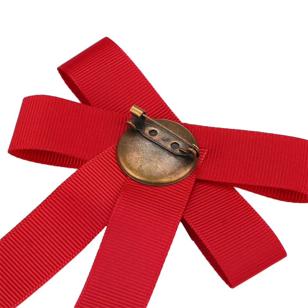 Women Tie Pins Bow Brooches Clothing Accessories Large Ribbon Fabric