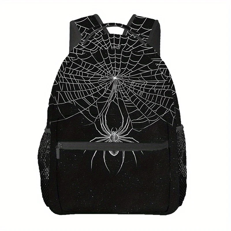 Gothic Spider and Web Backpacks Travel Hiking Backpacks Computer Backpacks Comfortable and Lightweight Suitable for Travel