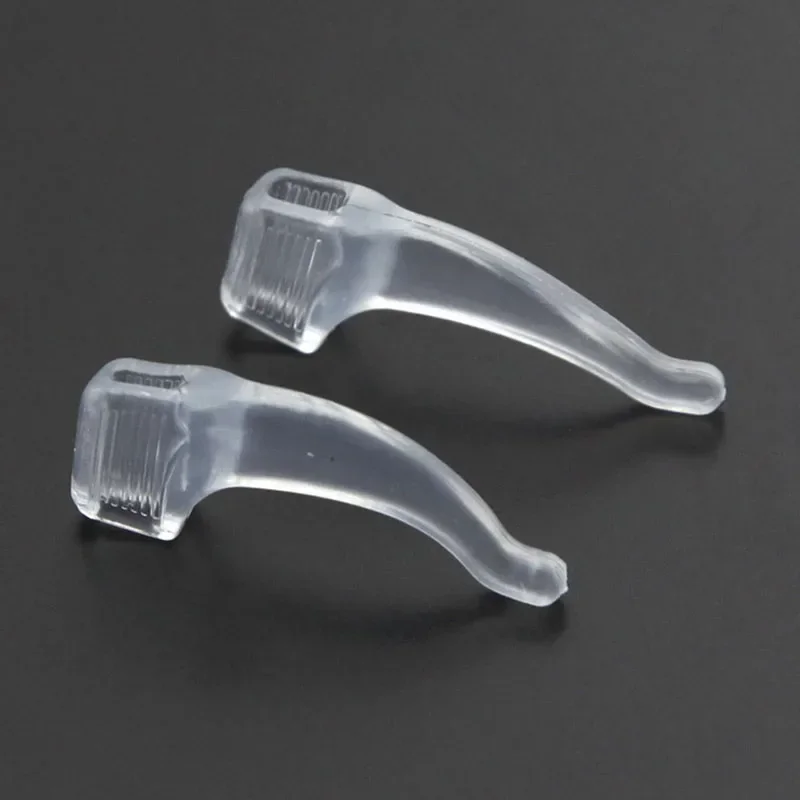 2/60pcs Silicone Soft Anti-slip Ear Hooks Women Men Antiskid Glasses Leg Ear Sleeve Clear Anti-fall Eyewear Holder Accessories