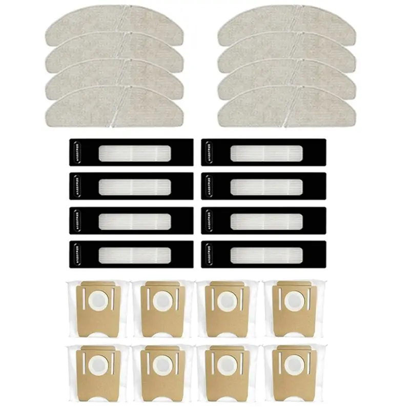 [A92P!】 For Midea S8, S8 Plus / CLIEN T24 Replacement Spare Parts Accessories Hepa Filter Mop Cloth Dust Bag