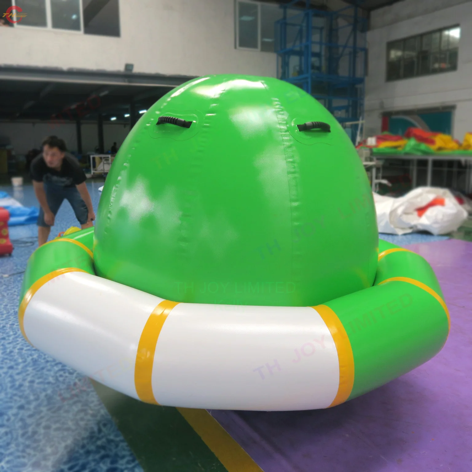 Free Door Shipping 3m Dia Inflatable Saturn Water Toys Commercial Inflatable Water Spinner Rocker for Sale