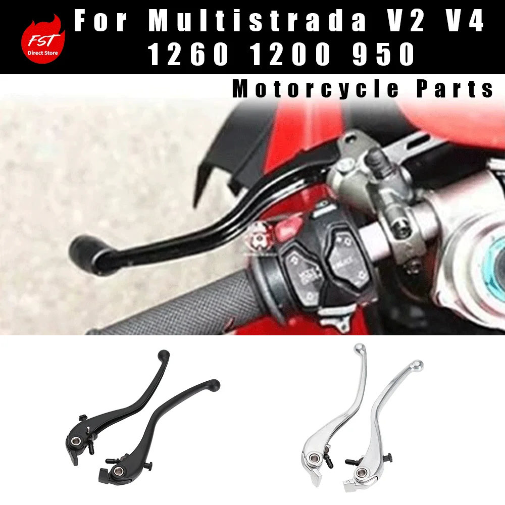 Brake & Clutch Levers Handlebar for Ducati V2, V4, Multistrada 1260, 1200, 950