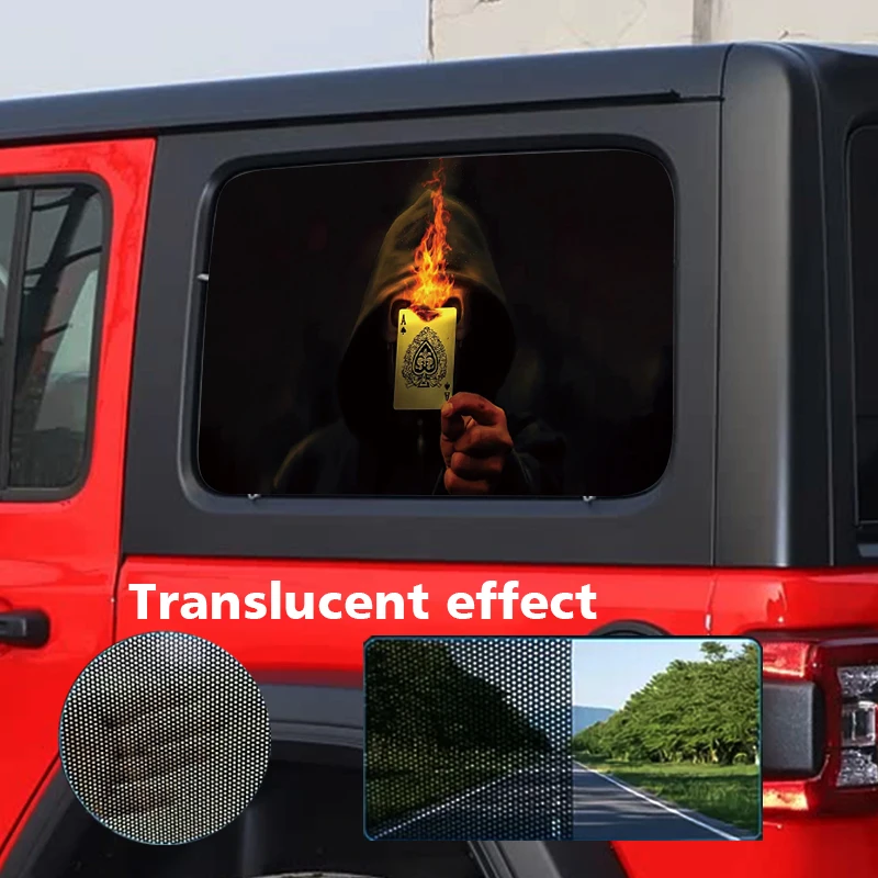 

2 штуки наклеек на боковые стекла пикапа, автомобильные наклейки, наклейки на заднюю часть внедорожника, декоративные наклейки