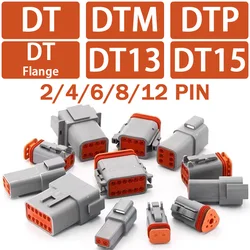 DEUTSCH Type Waterproof Connector 2/3/4/6/8/12Pin DT/DTM/DTP/DT15/DT13 Automotive Sealed Plug Electrical Connector For Car Motor