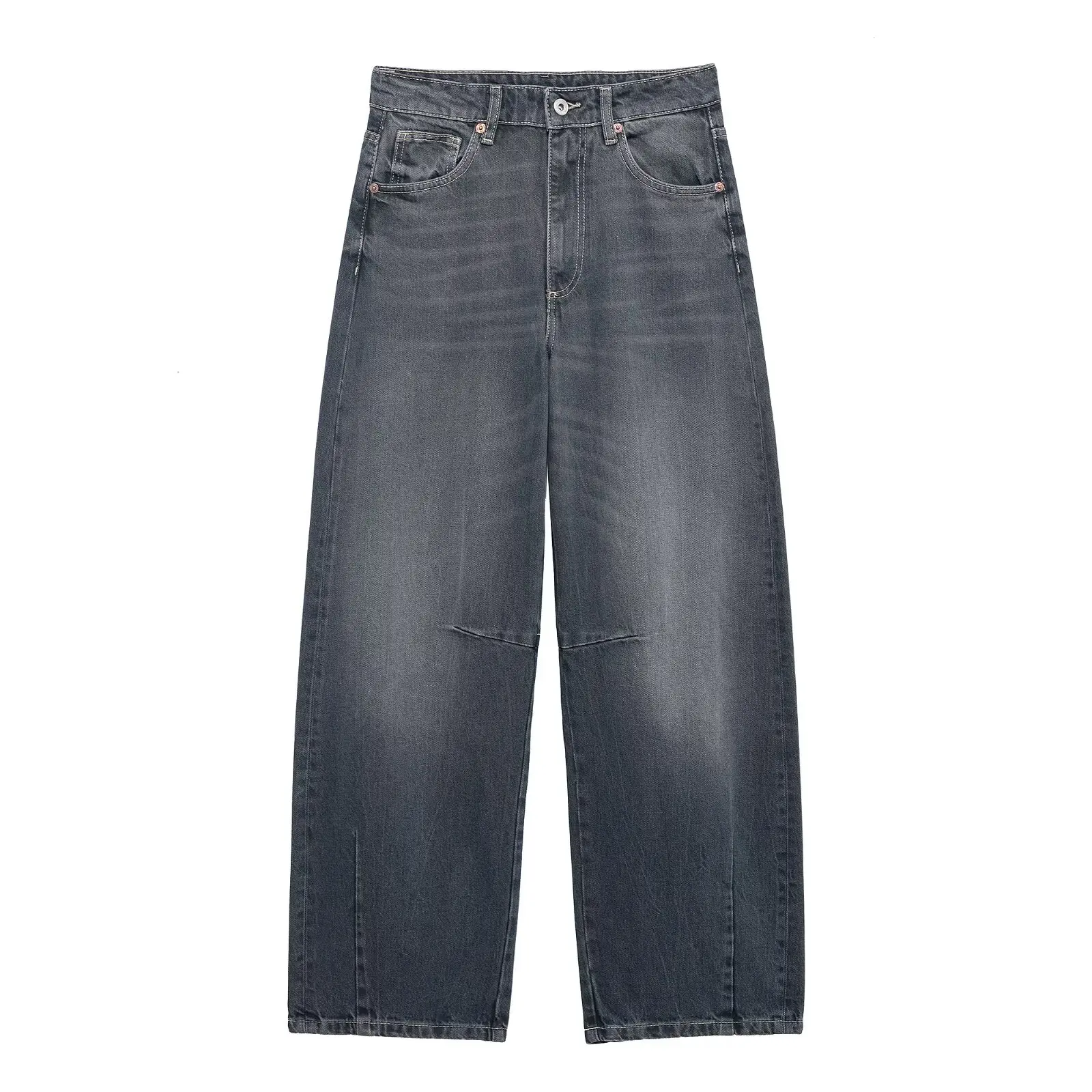 

NINE ZAR Women's Loose Casual Wide Leg Jeans Balloon Silhouette Long Pants Versatile Autumn 2025 Collection