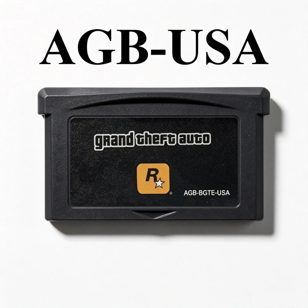 2 Styles USA/EUR GBA Game Cartridge 32-Bit Video Game Console Card Grand Theft Auto Advance GBA Game 32-Bit Video Game view 3