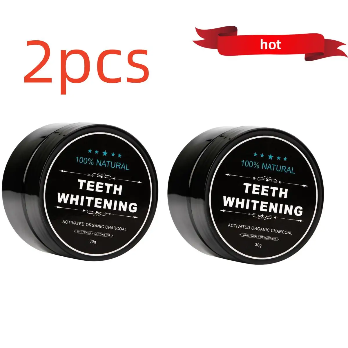 

2pcs Teeth Care Powder Charcoal Oral Care Natural Activated Charcoal Dental Whitener Powder Oral Hygiene Effective cleaning