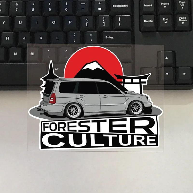 For Forester Culture Car Motorcycle Trunk Styling Exterior Accessories Decals Waterproof Reflective Label Stickers