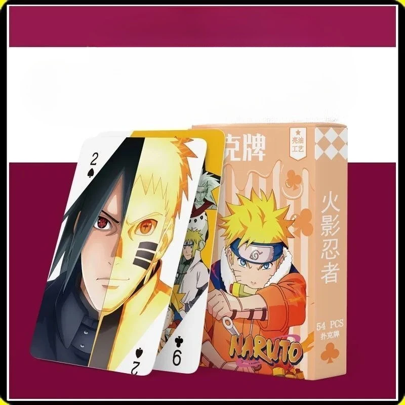 

Anime Naruto Uzumaki Naruto Haruno Sakura character playing card double-sided exquisite 54pcs peripheral exquisite casual cards