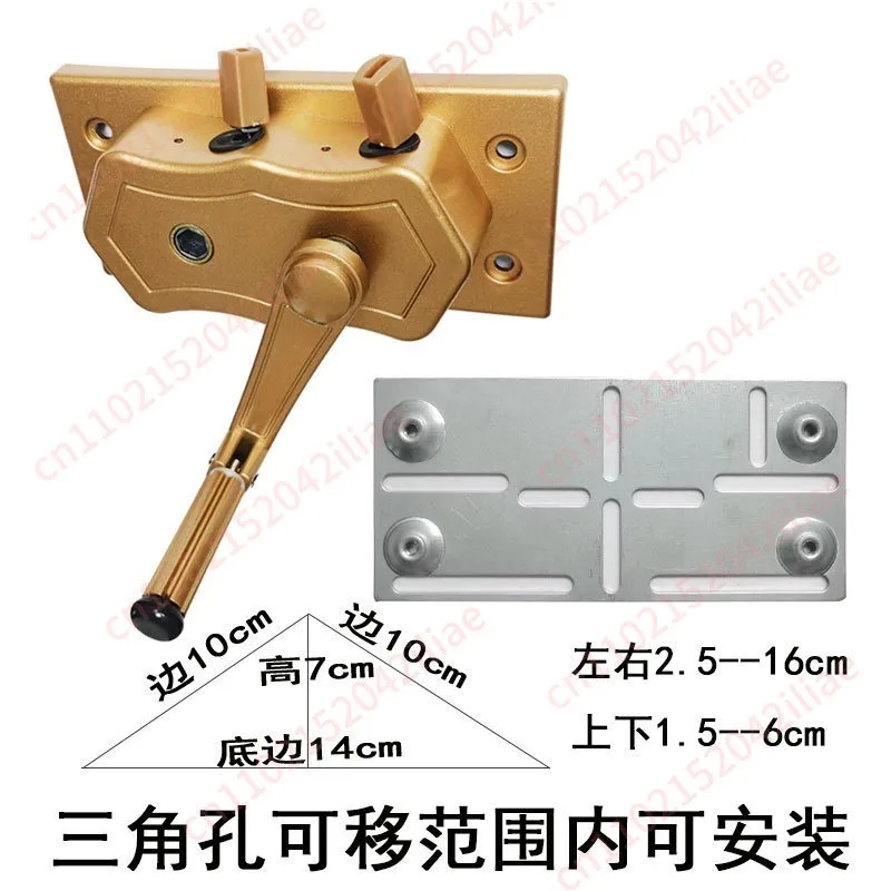No punching hand crank accessories Labor-saving rocker drying rack Double rod balcony drying rack Lifting handle