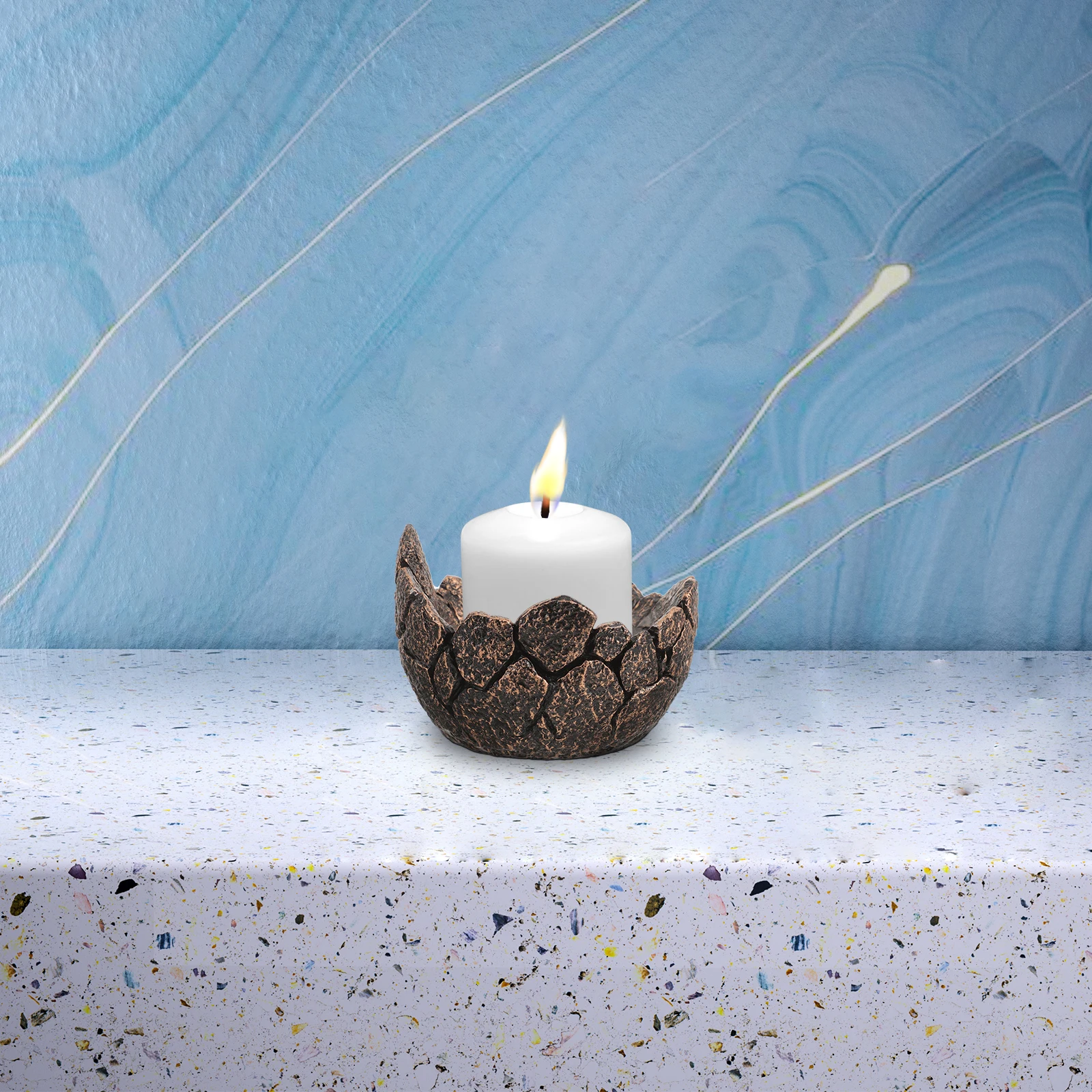 

s Retro Art C Holder Small Size Resin Material Unique Shape Decorative Gifts LED Lighting C St Tealight
