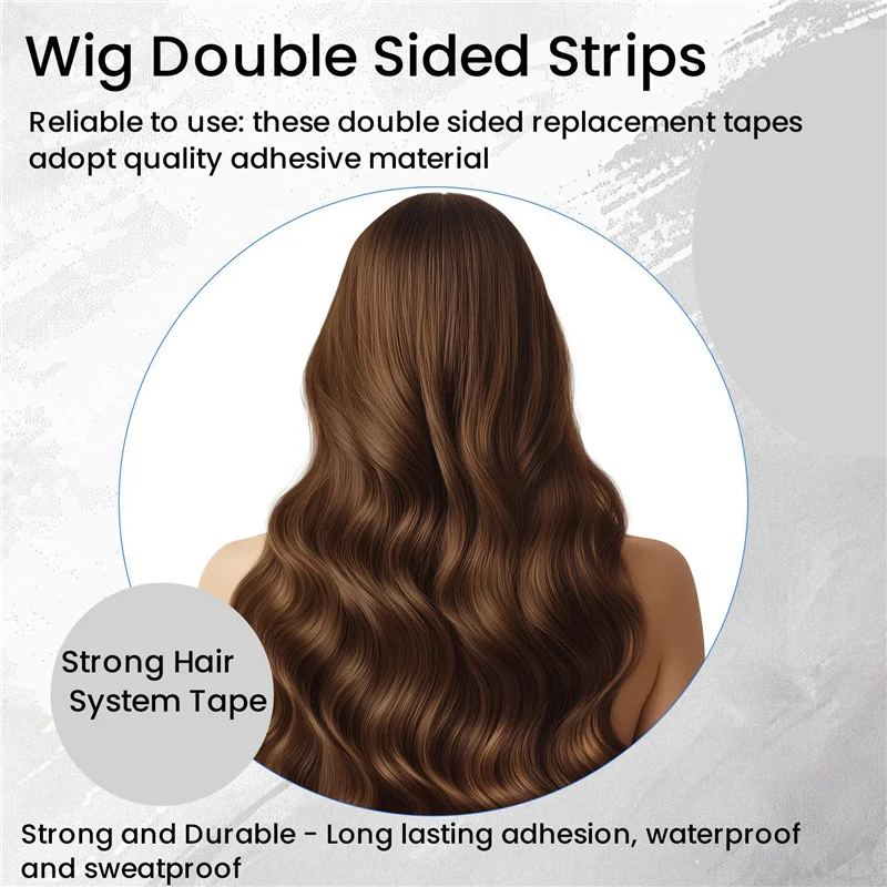 72 ピース/ロットデュオ Tac レースウィッグ両面ダブルテープ超強力粘着ヘアシステム延長ストリップかつら/レース Wiga83x