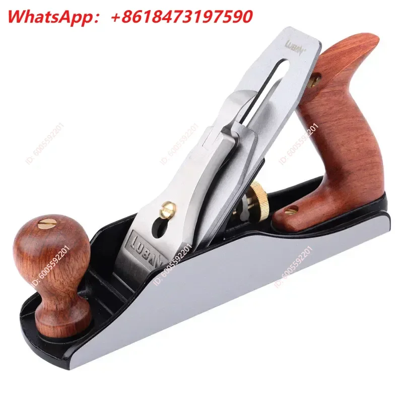 European Style Woodworking Planer Metal Hand Plane Cast Iron Carpenter Tool for Wood Shaving Smoothing DIY Craft