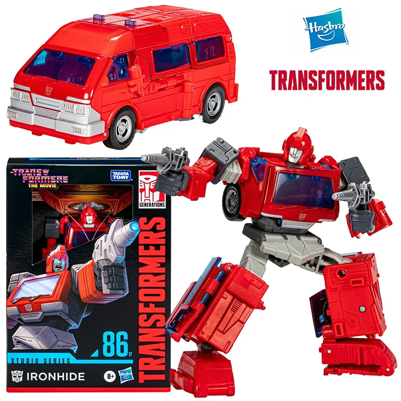 Hasbro Transformers Studio Series SS86 17 Ironhide 18Cm Voyager Class Anime Original Action Figure Model Toy Gift Collection