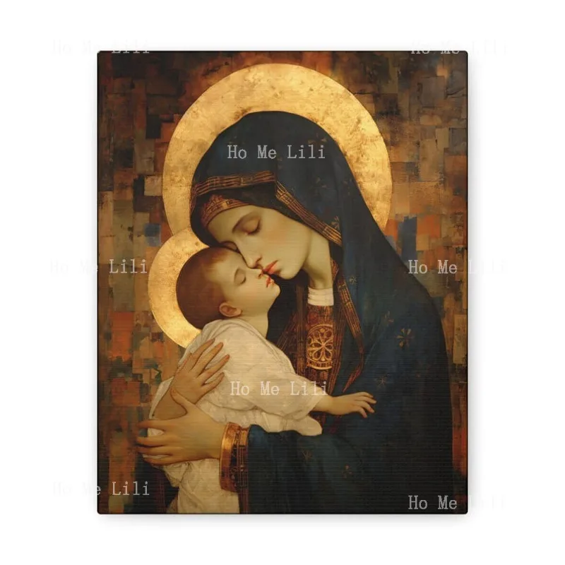 Mother Of Mercy Gallery Wrapped Sanctified Souls Religious Art For Your Home Virgin Mary Christ Child Canvas Print Poster